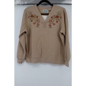 Shenanigan's Vintage Embroidered Sweater Size L Womens